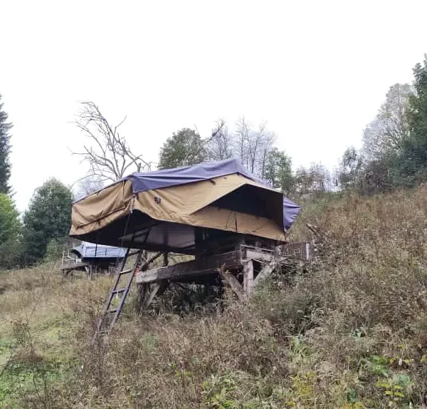 DACHZELT DORF Furtwangen Wooden Wumms VICKYWOOD Big Willow 180 Dachzelt Abverkauf
