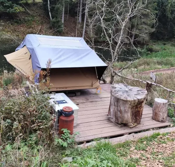 DACHZELT DORF Furtwangen Wooden Wumms VICKYWOOD Big Willow 180 Dachzelt Abverkauf