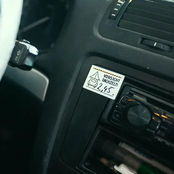 Dachzeltnomaden Shop DZN Merch Vorsicht Sticker kaufen