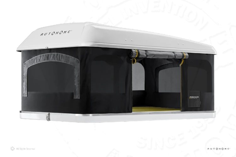 Dachzeltnomaden Shop Dachzelt kaufen Autohome GFK Hartschalendachzelt Maggiolina Airlander Grand Tour 360