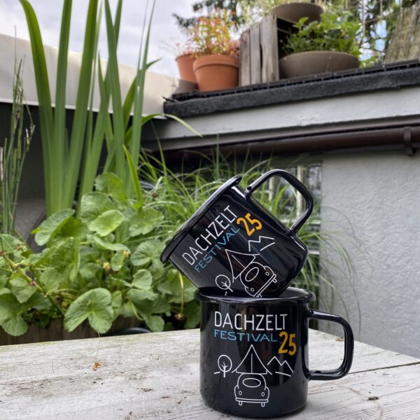 DACHZELT FESTIVAL 2025 Emaille Tasse