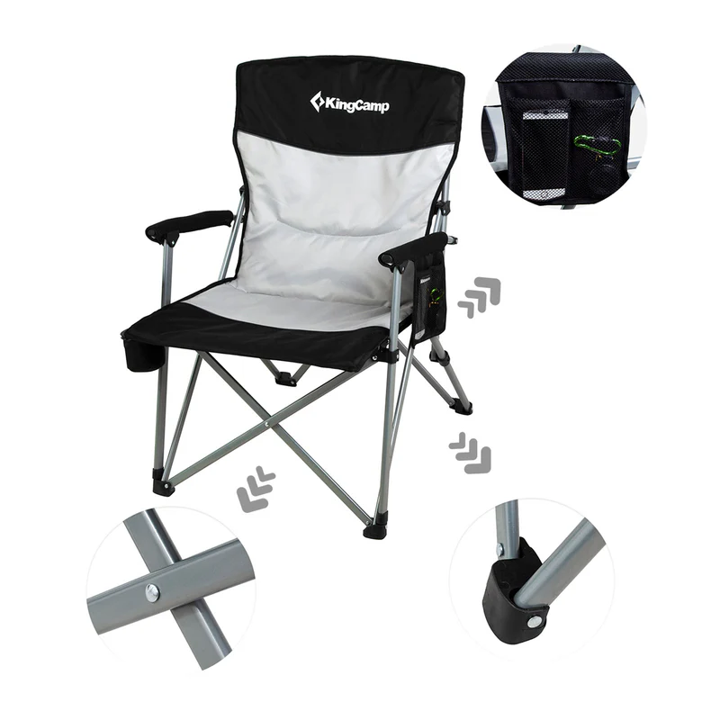 kingcamp campingstuhl comfort hard armrest chair kaufen