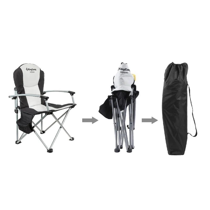 kingcamp campingstuhl delux hard armrest chair kaufen