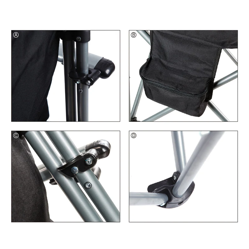 kingcamp campingstuhl delux hard armrest chair kaufen