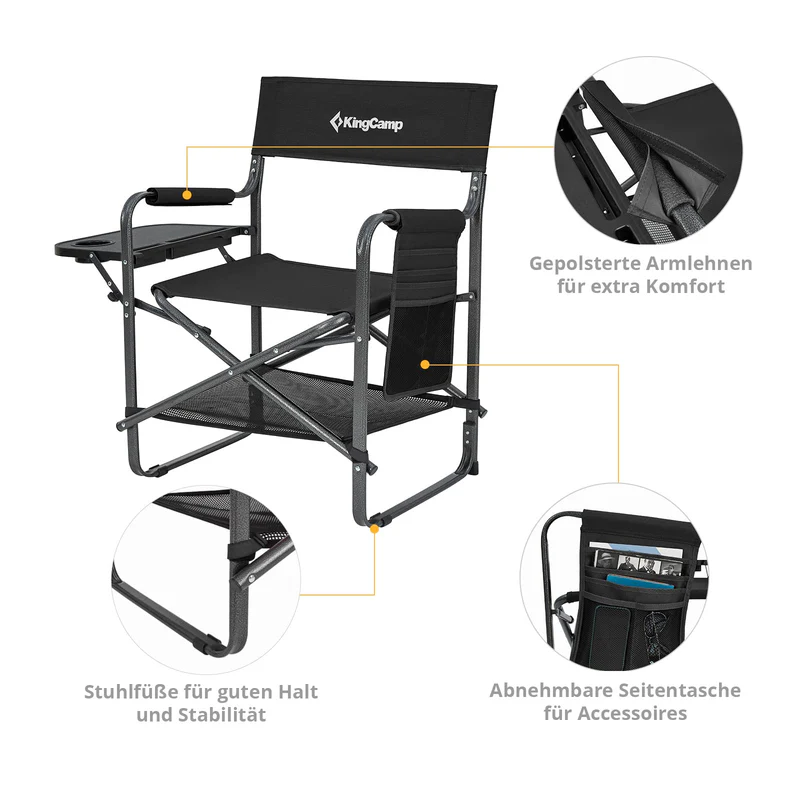 kingcamp campingstuhl director multi kaufen