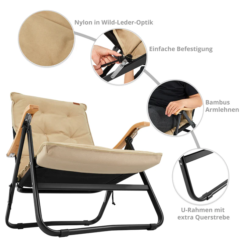 kingcamp campingstuhl hayden deluxe kaufen