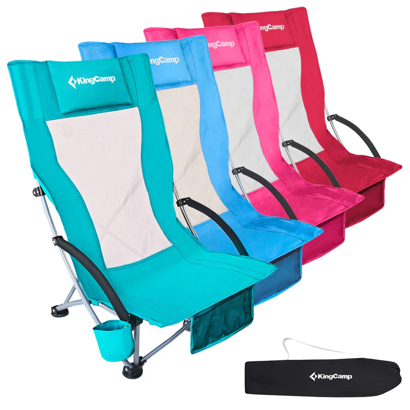 kingcamp campingstuhl high beach chair kaufen