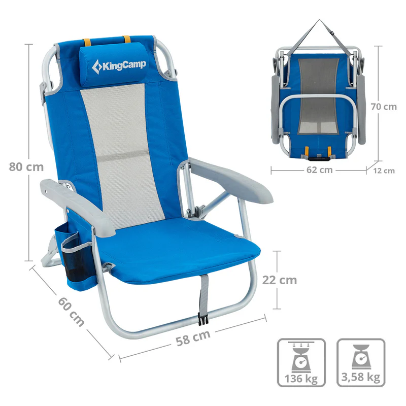 kingcamp campingstuhl lilac kaufen