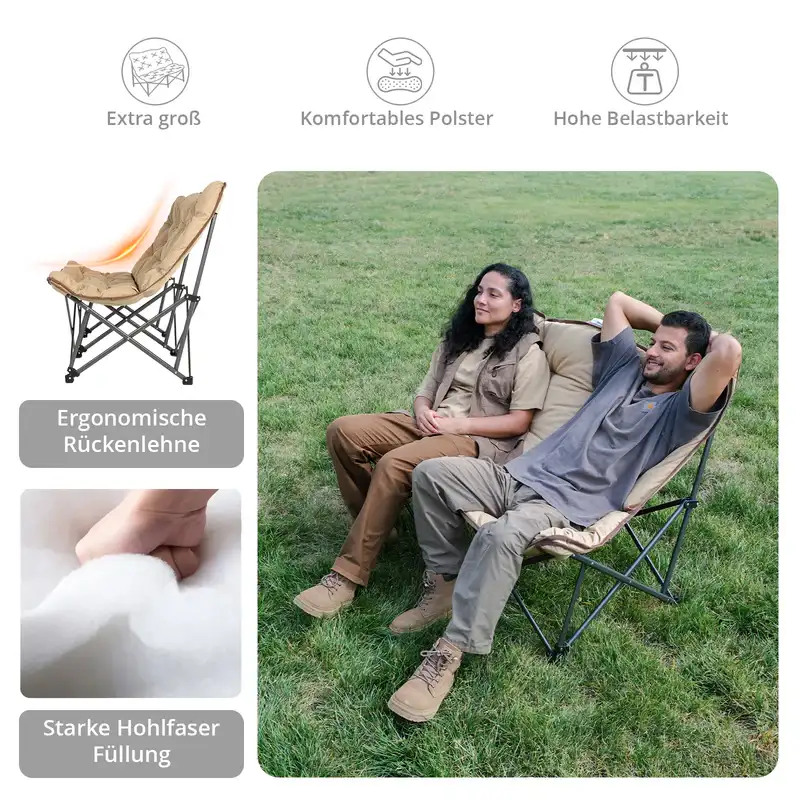 kingcamp campingstuhl lindon relax sofa kaufen