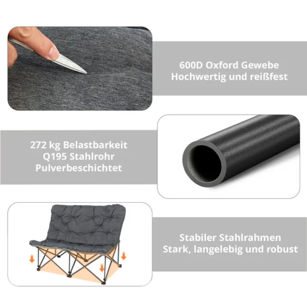 kingcamp campingstuhl lindon relax sofa kaufen