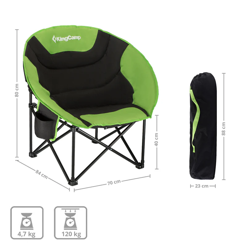 kingcamp campingstuhl moon chair kaufen