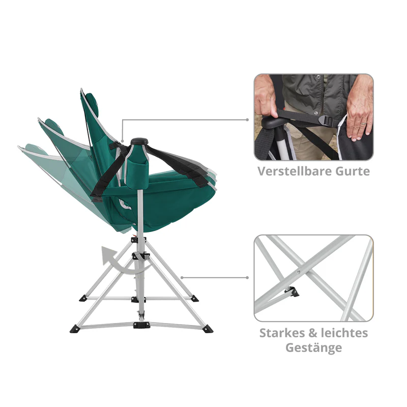 kingcamp campingstuhl orchid rocking chair kaufen