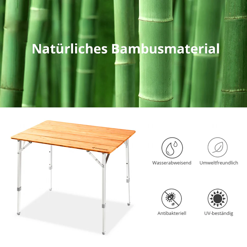 kingcamp klapptisch bamboo table L kaufen