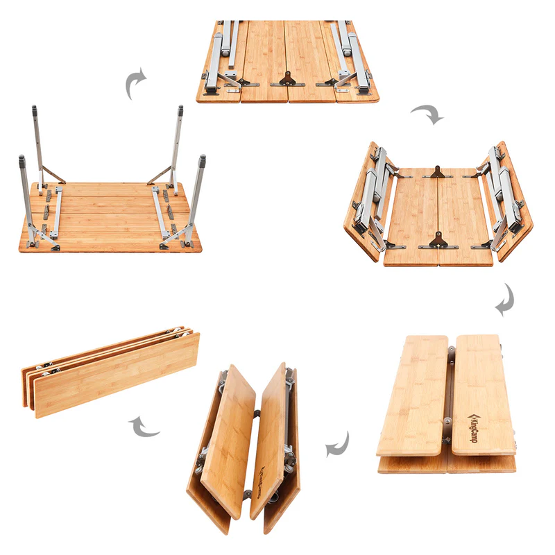 kingcamp klapptisch bamboo table L kaufen
