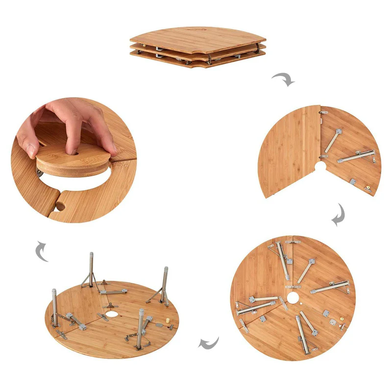 kingcamp klapptisch bamboo table kaufen campingtisch