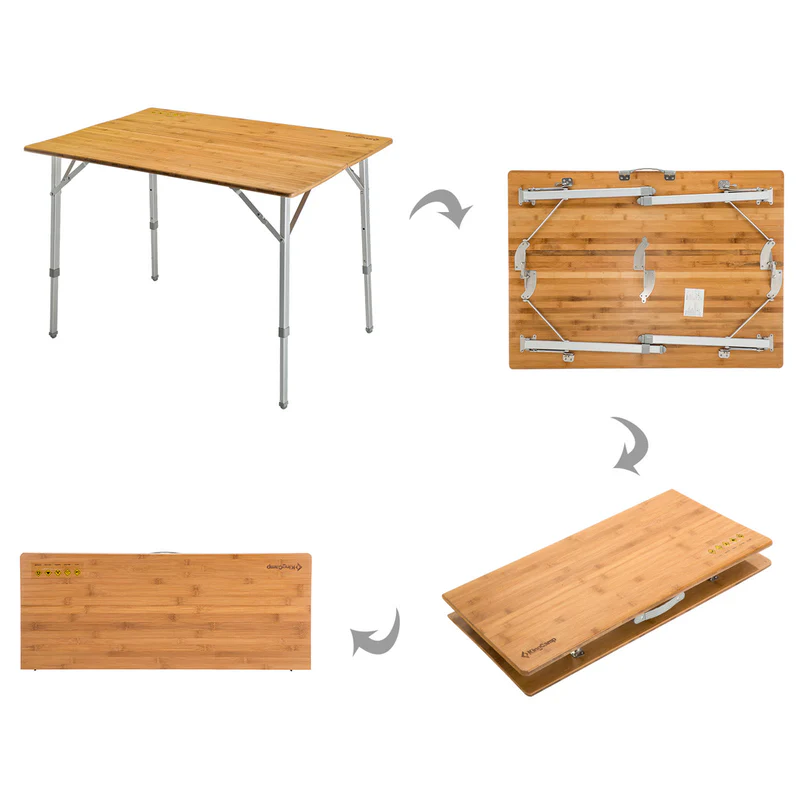 kingcamp koffertisch bamboo family table kaufen