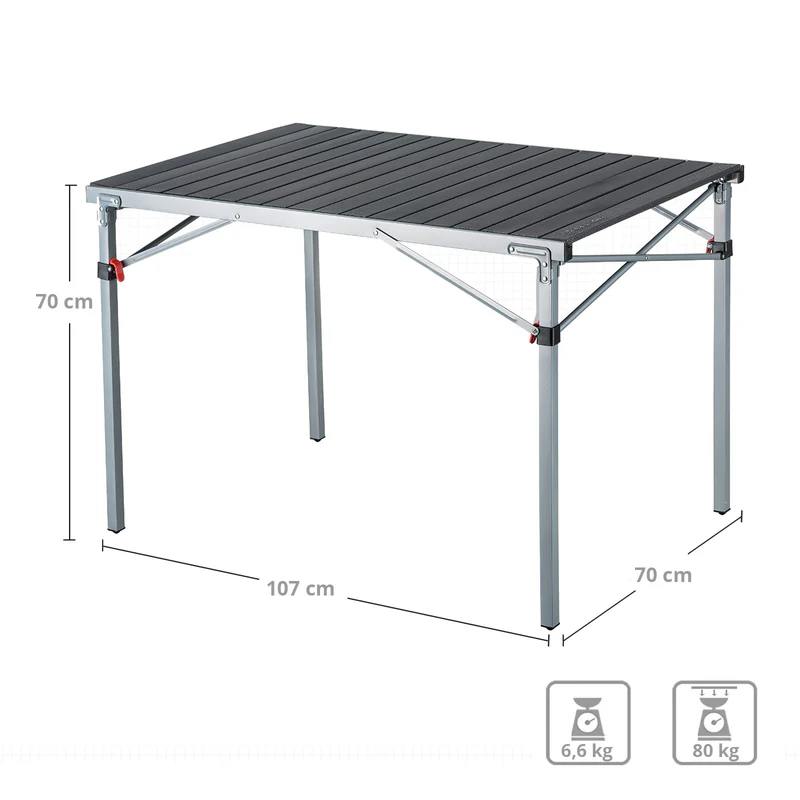 kingcamp rolltisch compact folding table kaufen