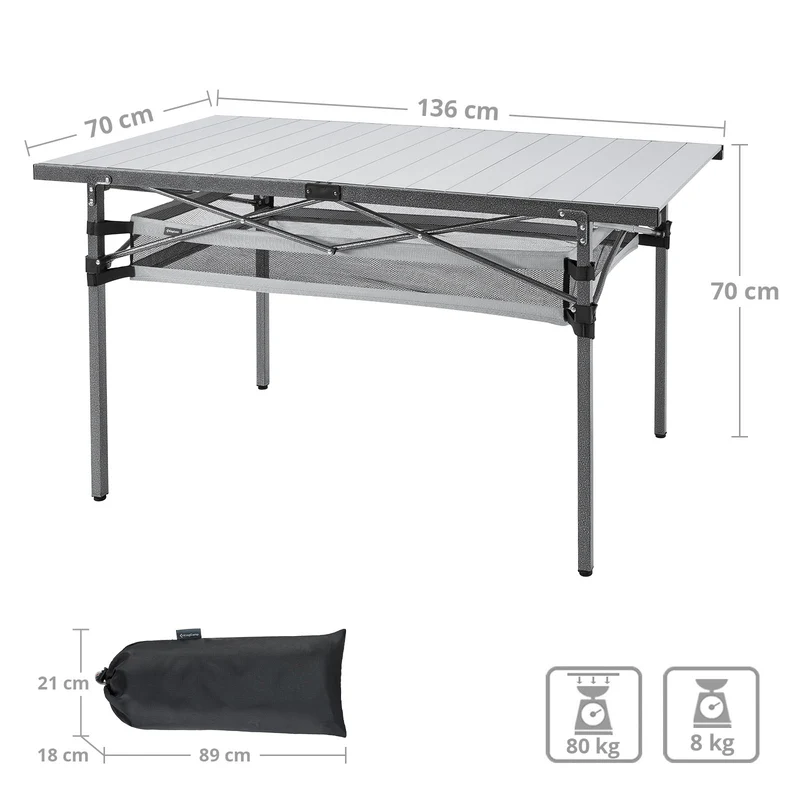 kingcamp rolltisch granite plus kaufen