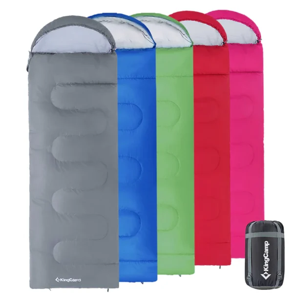 kingcamp kinderschlafsack decke oasis 250 kid kaufen farbenauswahl grau blau gruen rot pink