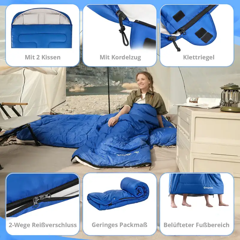 KingCamp doppelschlafsack decke fallon double kaufen