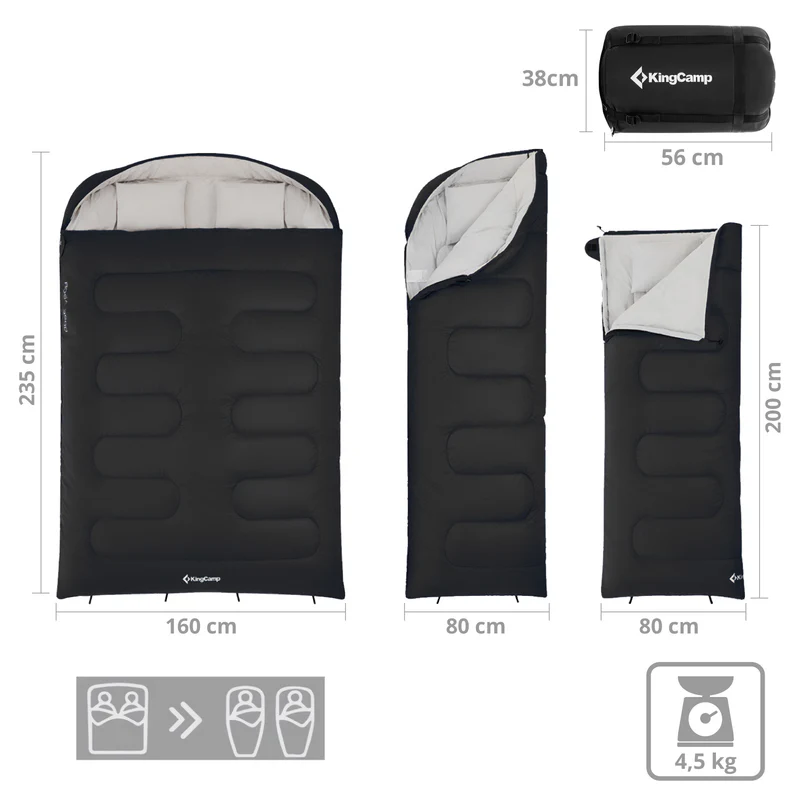 KingCamp doppelschlafsack decke fallon double kaufen