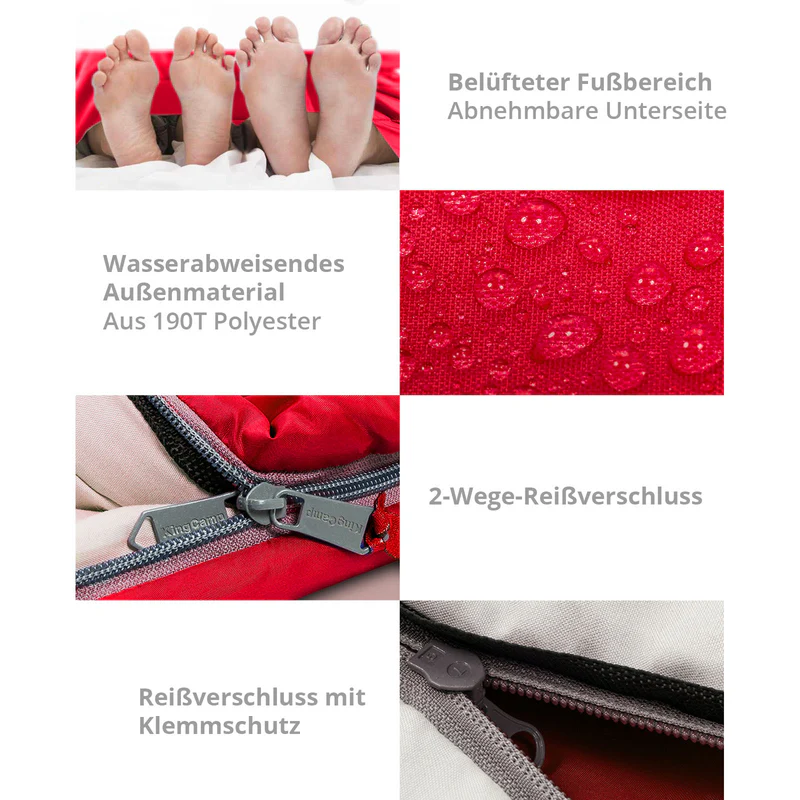 kingcamp doppelschlafsack decke oxygen 250 d kaufen