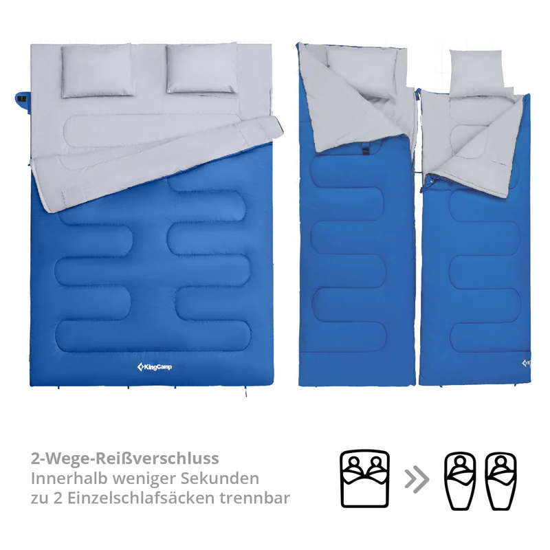 kingcamp doppelschlafsack decke oxygen 250 d kaufen