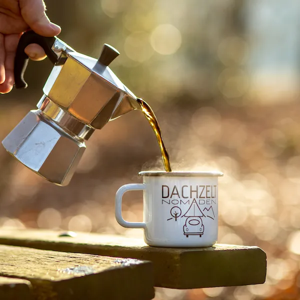 dachzeltnomaden kaffee tasse