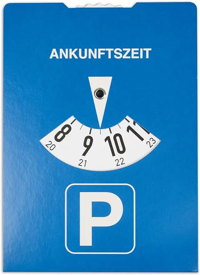 RNK - Verlag RNK 3118 - Parkscheibe nach StVO aus Karton, 11 x 15 cm, 1 Stück