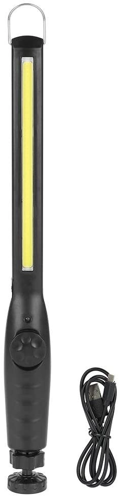 Zerodis USB wiederaufladbares Arbeitslicht 40 LED COB tragbare Arbeitslampe verstellbare Helligkeitswinkel Inspektionslampe mit Magnetfuß und Haken für Instandhaltungs Haushalt unter Verwendung