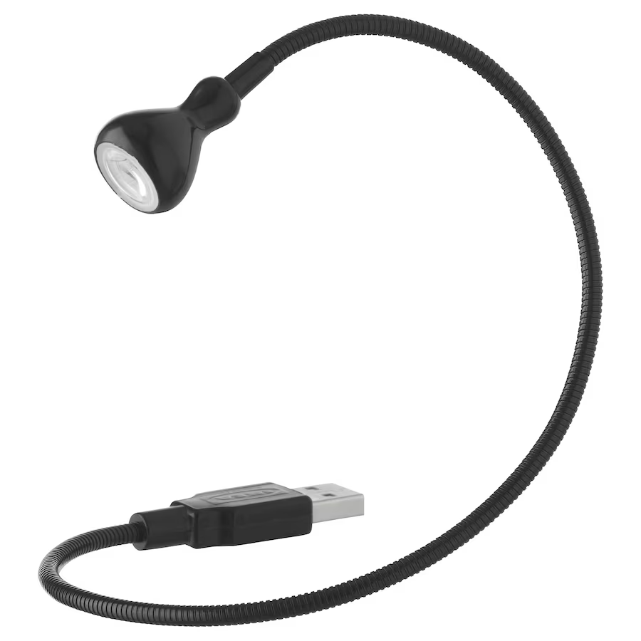 JANSJÖ LED-Leuchte/USB, schwarz IKEA