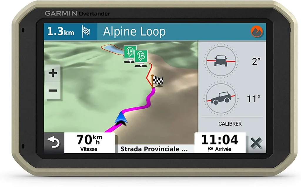 navigationsgeraet 
Garmin Overlander - robustes All-Terrain-Navi inkl. OpenStreetMap-Karten mit topografischen Daten im Gelände, 3D-Straßenkarten u.a. für Europa, fahrzeugspezifisches Routing, POIs, GPS/GLONASS/GALILEO