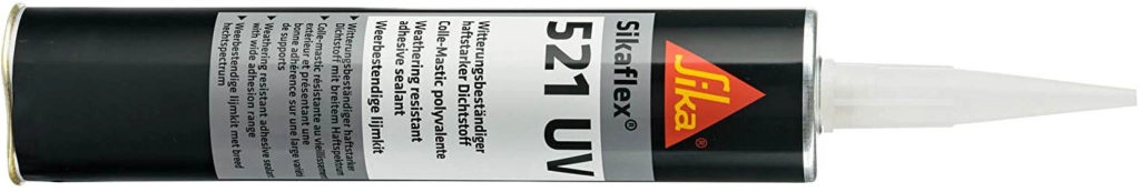 Sika - Sikaflex-521 UV, witterungsbeständiger, haftstarker Dichtstoff, 300 ml, schwarz (Alte Version - Neu Sikaflex-522)