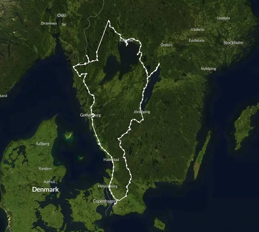route rundreise schweden karte dänemark