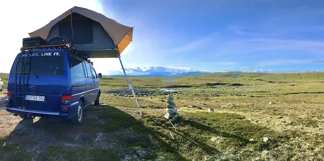 Dachzeltreise norwegen weite unberührte natur