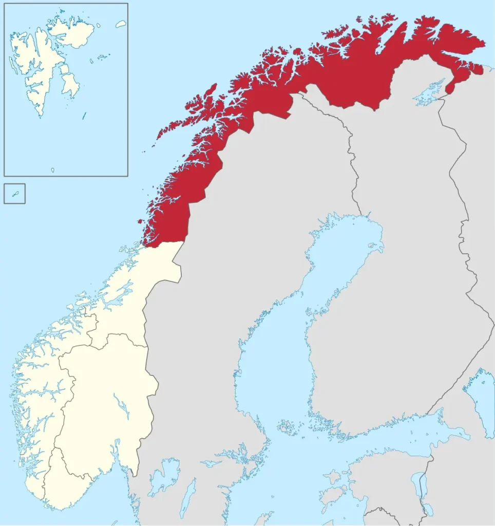 karte nordnorwegen