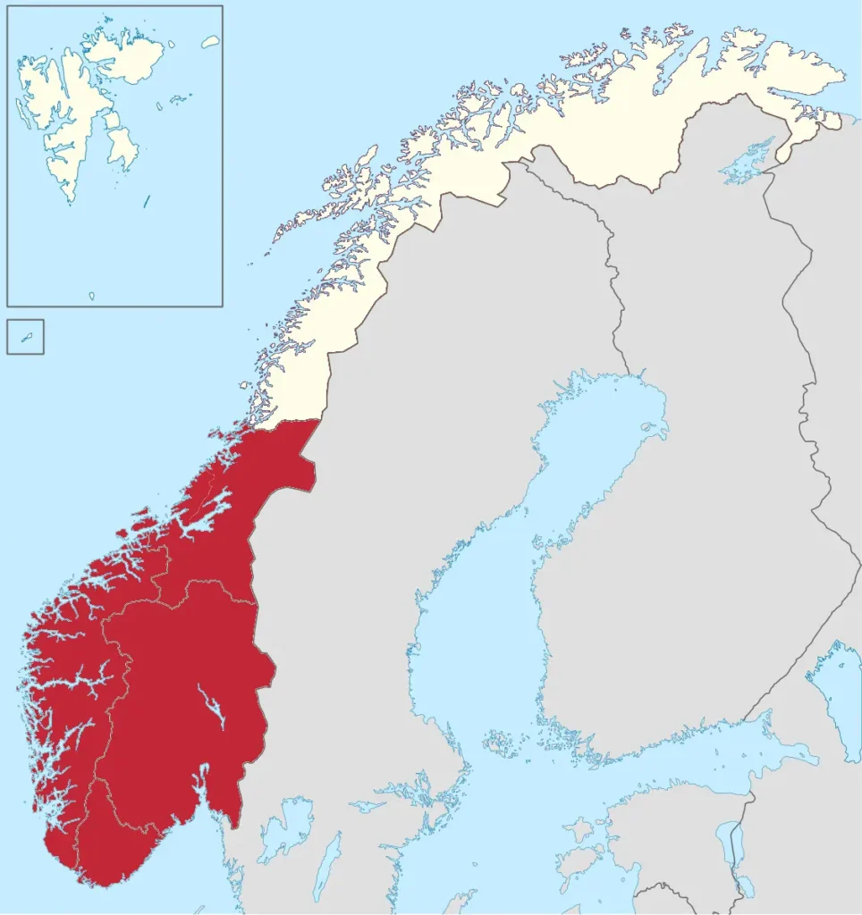 karte südnorwegen