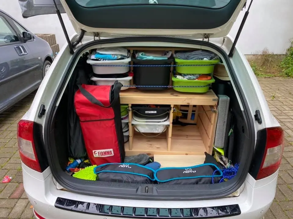 kofferraum ausbau camping
