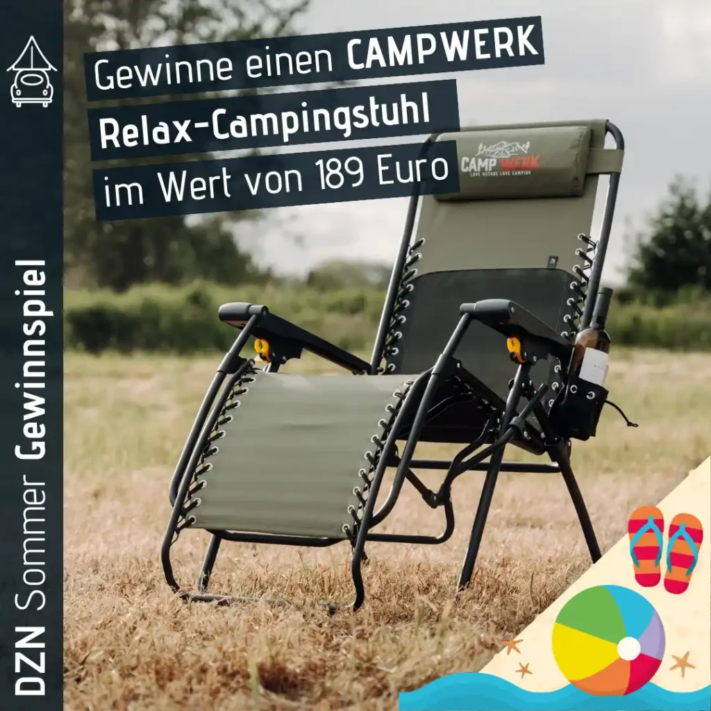 Dachzeltnomaden Sommer Gewinnspiel Ball 2 Campwerk Campingstuhl gewinnen