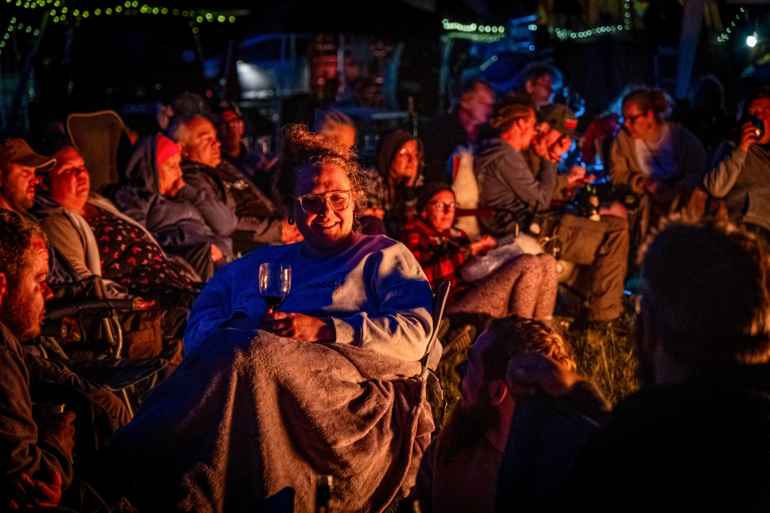 DACHZELT CAMP Thüringen Lagerfeuer