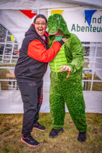 dachzelt camp thueringen dino bilder 