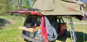 Ollis VW T4 Bulli mit iKamper Skycamp 2.0 und NB Outdoor Berlin Dachzelt