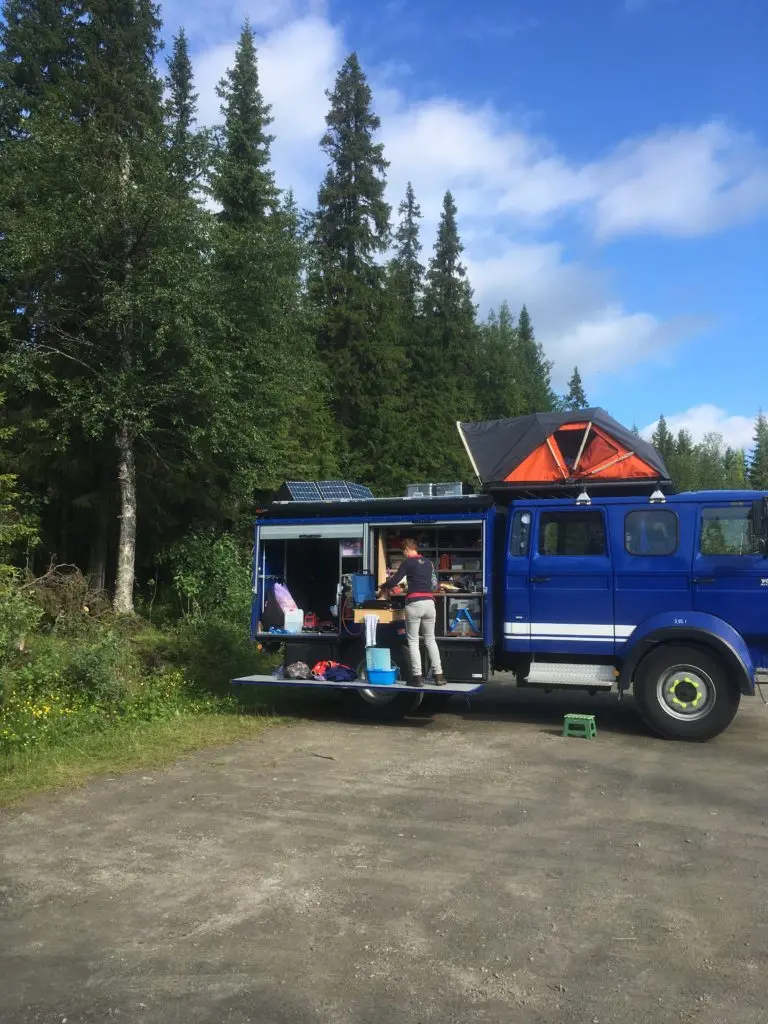 Daniels Iveco mit Fjordsen Dachzelt