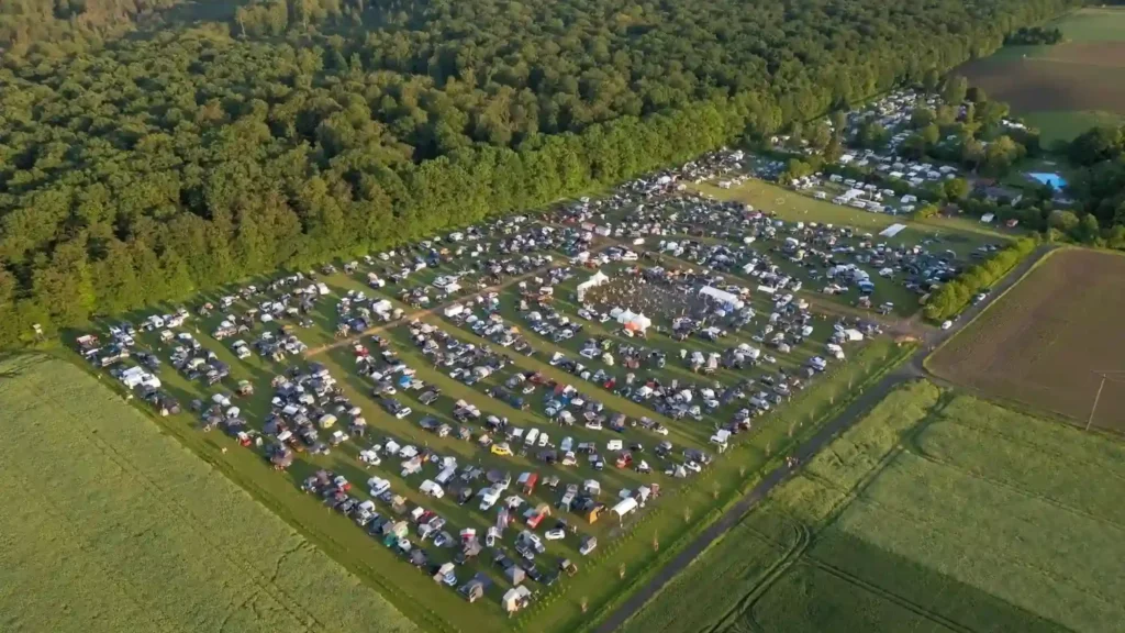 DACHZELT FESTIVAL 2024 Camp von oben