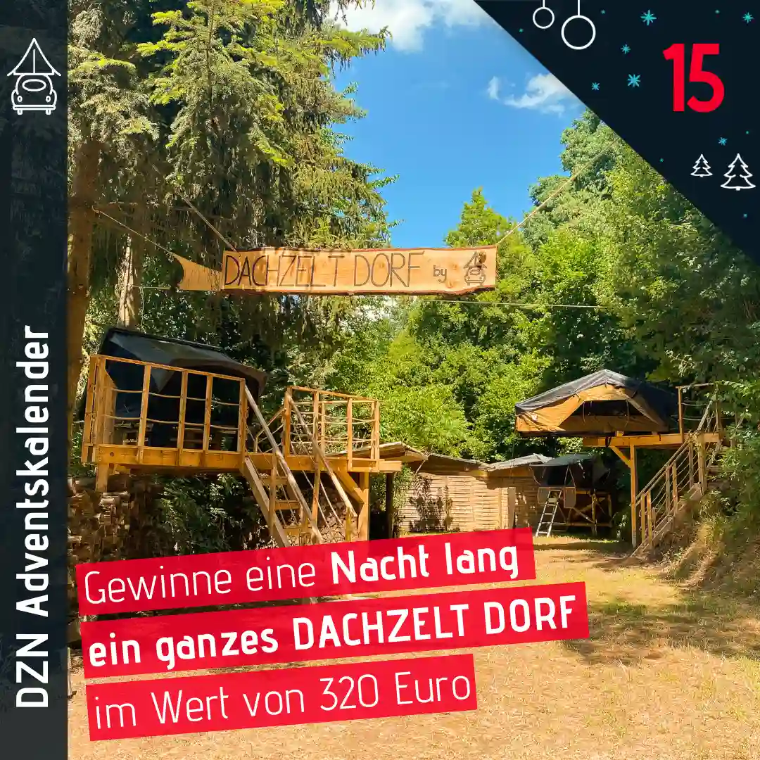 Dachzeltnomaden Adventskalender Türchen 15 ganzes DZD Gutschein gewinnen