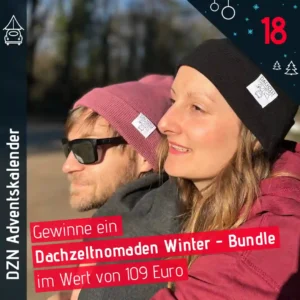 Dachzeltnomaden Adventskalender Türchen 18 Dachzeltnomaden Winter-Bundle Beanie gewinnen