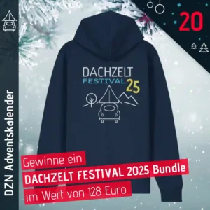 Dachzeltnomaden Adventskalender Türchen 20 Dachzeltnomaden DZF25 - Bundle Hoodie gewinnen