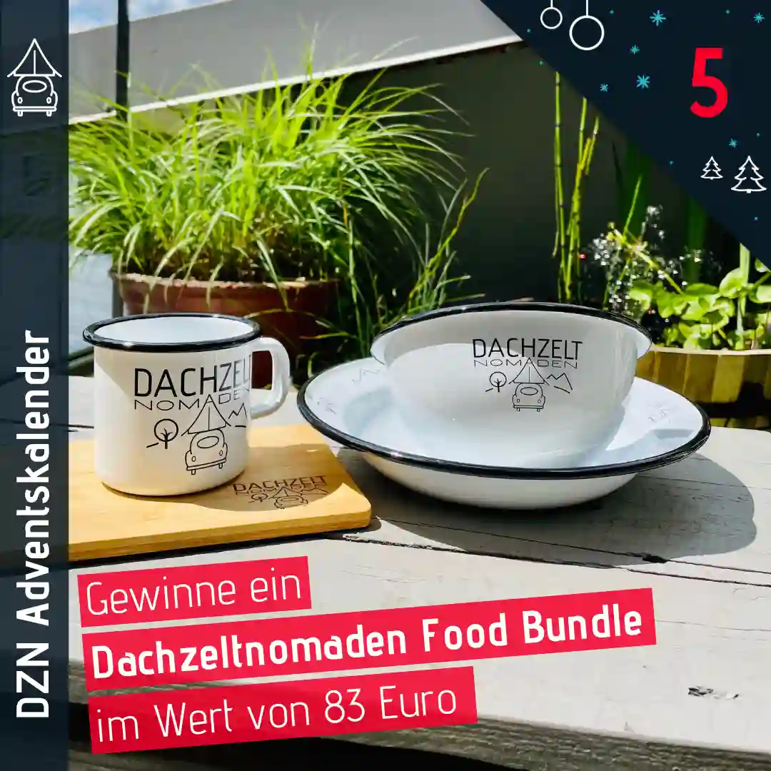 Dachzeltnomaden Adventskalender Türchen 5 Food Bundle gewinnen