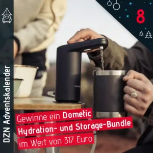 Dachzeltnomaden Adventskalender Türchen 8 Dometic Hydration - und Storage Bundle gewinnen