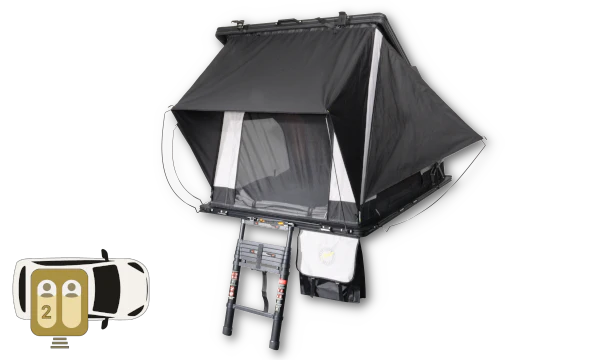 Gordigear Alu Hartschalendachzelt Mulloway aufgestellt